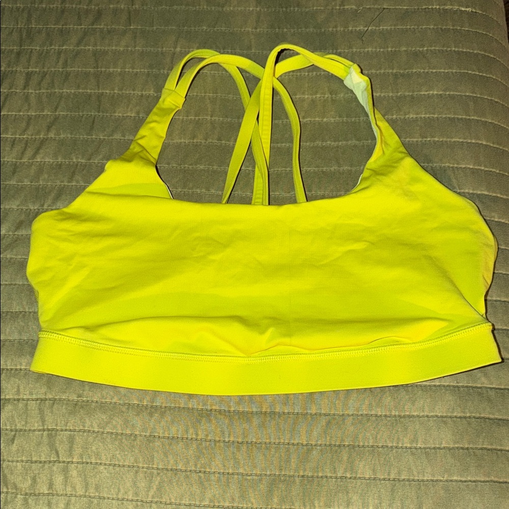 Lululemon Athletica Vibrant Yellow Sports Bra